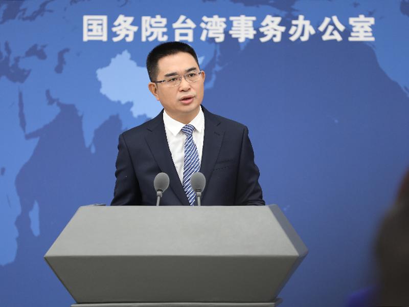 國台辦發言人疑似被台灣媒體問倒。(圖/翻攝自中國網)